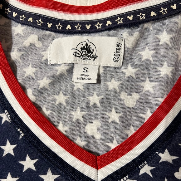 ⭐️3/$15 Americana Disney Parks Red White Blue Top Patriotic Mickey & Stars Labor - Picture 4 of 8